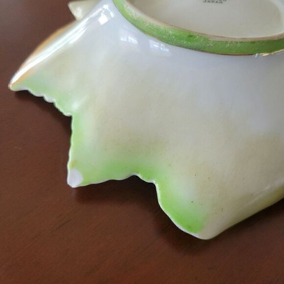 Vintage Chubu China Occupied Japan Leaf Shaped Dish - Picture 4 of 8